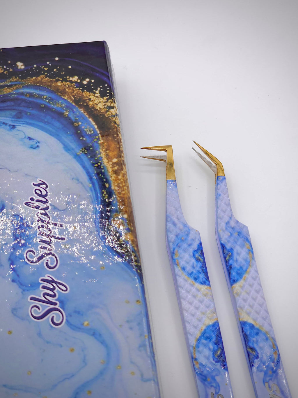 Blue Agate Tweezer Duo