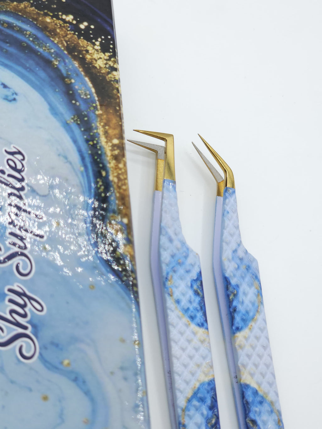 Blue Agate Tweezer Duo