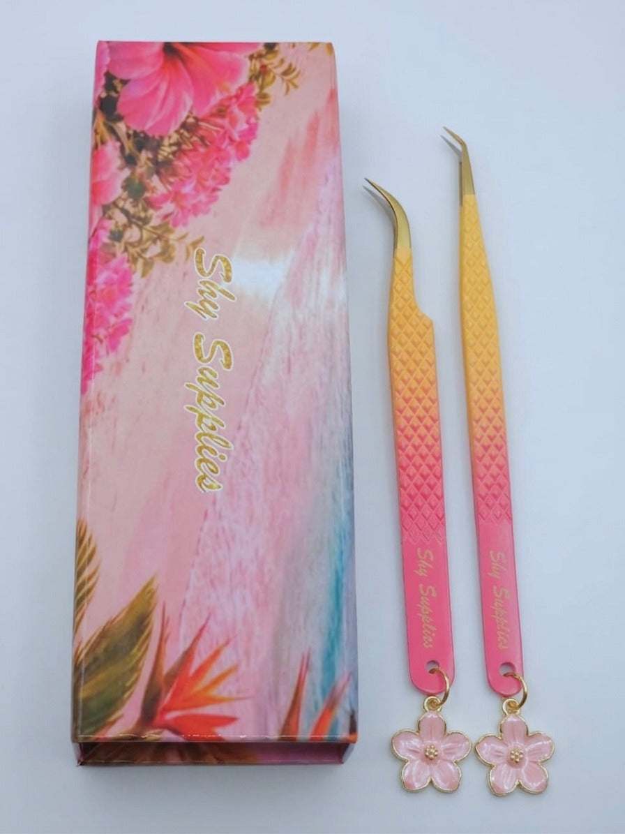 Blush Oasis Tweezer Duo
